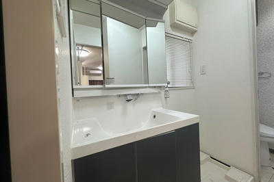 【洗面所】 | 佃2丁目戸建 | コンパクトで使いやすい洗面所