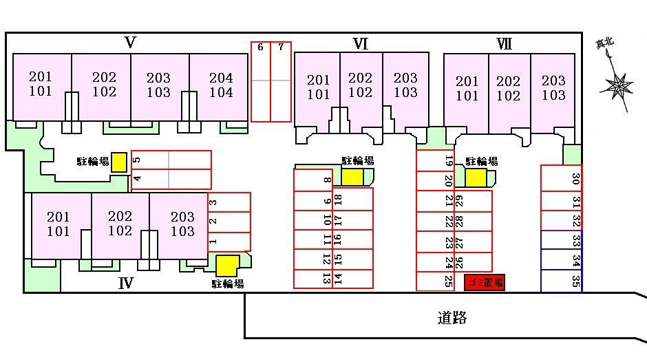 サウスウインズⅥの区画図