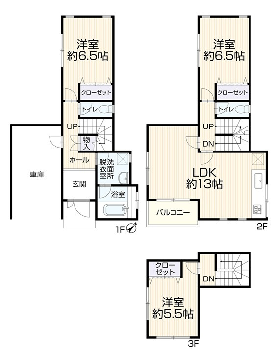 戸塚区影取町　中古戸建　2199万円の間取り