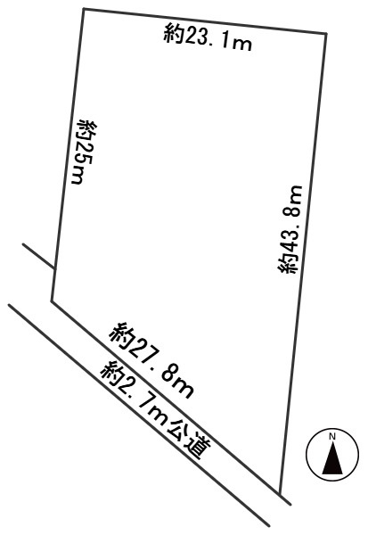 ６５８９２　羽島市竹鼻町狐穴土地の区画図