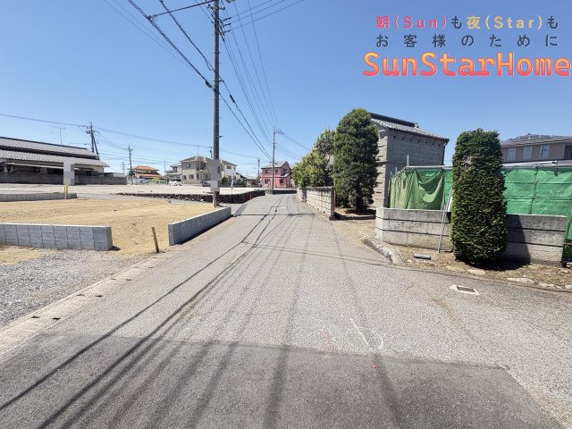 【サンスターホーム】青梅市今井2丁目　1区画の前面道路含む現地写真
