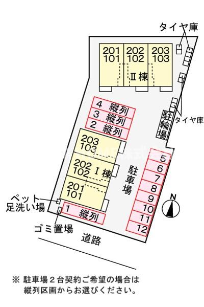 グラン・サフィールⅠの区画図