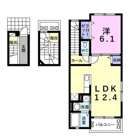 Ｔ・ＫレジデンスⅠ　　　刈谷市近郊の賃貸はクラスホーム刈谷店の間取り