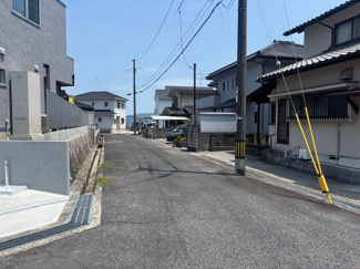【前面道路含む現地写真】 | 廿日市市対厳山3（宮島口駅）全3区画　C棟【角地】【63坪】【P3台】 | ☆前面道路6ｍ・6ｍ【角地】