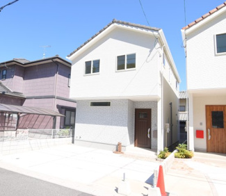 【外観】 | 佐伯区薬師が丘1丁目　全２区画　9B-2 | 八幡小学校まで徒歩12分☆城山中学校まで徒歩９分☆ザ・ビッグ五日市店徒歩14分☆ウォンツ徒歩12分☆駐車スペース並列２台分☆土地34坪☆前面道路5.9ｍ