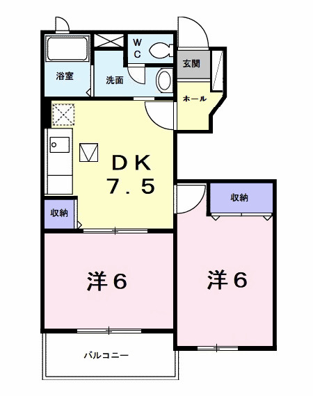 プラムフィールドBの間取り