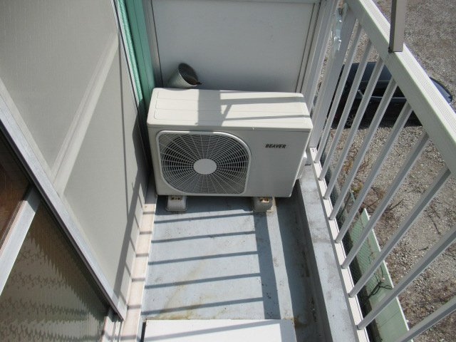 五色山ハイツのバルコニー