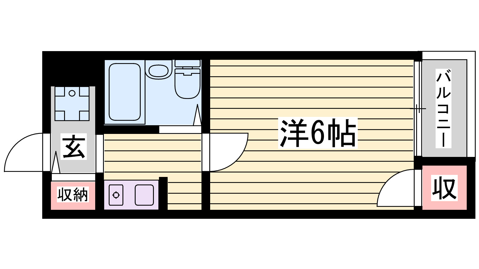 五色山ハイツの間取り