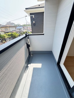 【バルコニー】 | 安佐北区亀崎2（下深川駅）全2区画　NO2 | 南向きのバルコニーは、陽当たり・通風良好です