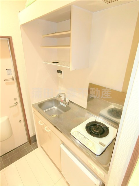 京急蒲田駅リノベーション済1Kのキッチン|ガスキッチン