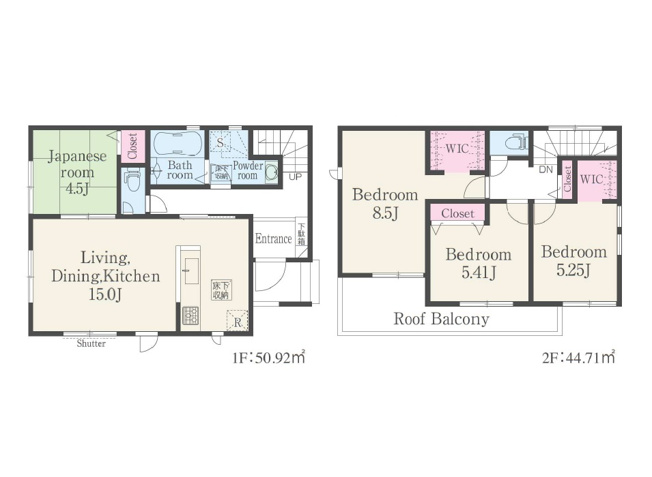 【間取り】 | 志木市中宗岡3丁目　新築一戸建住宅　全1棟　(志木本店) | ファミリーに嬉しい4LDKのゆとりある住空間。