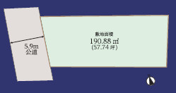 平塚市札場町　中古戸建の区画図