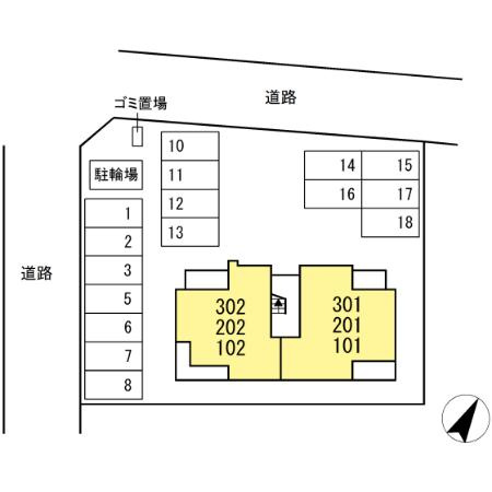 D-avance 東脇の区画図
