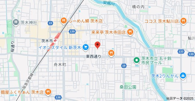 ウェリス茨木の地図