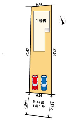 今津　　新築戸建の区画図