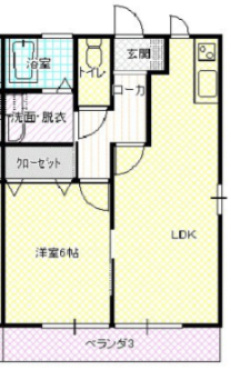 【間取り】 | リバティーキャッスルＡ