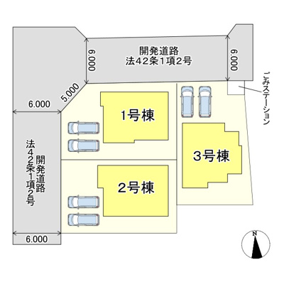 【区画図】 | 太子町矢田部4期／全3棟
