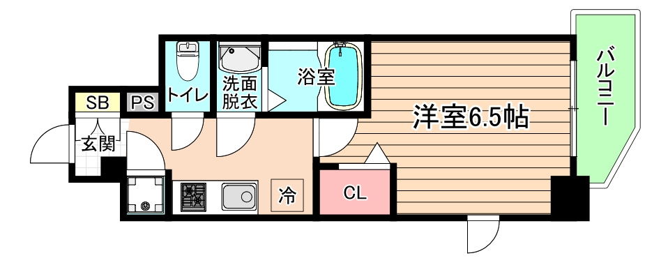 大阪市都島区東野田町１丁目の賃貸マンションの間取り