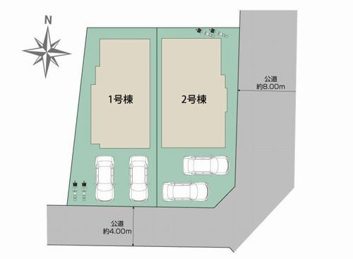 【区画図】 | 【仲介手数料０円】茅ヶ崎市浜須賀　新築一戸建て　全2棟 | 茅ヶ崎市浜須賀　新築一戸建て　全2棟