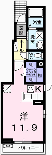 アバンツァート玉手Ⅲの間取り