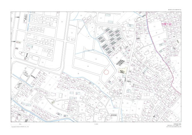 古閑中町分譲地　3号地の地図