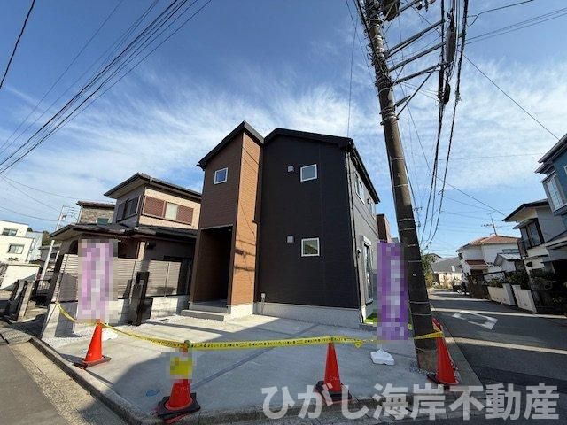 茅ヶ崎市甘沼　新築戸建の前面道路含む現地写真|現地外観