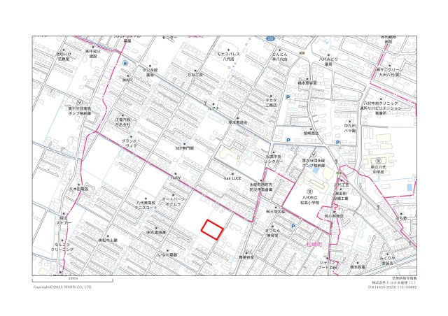 松崎町分譲地　5号地の地図