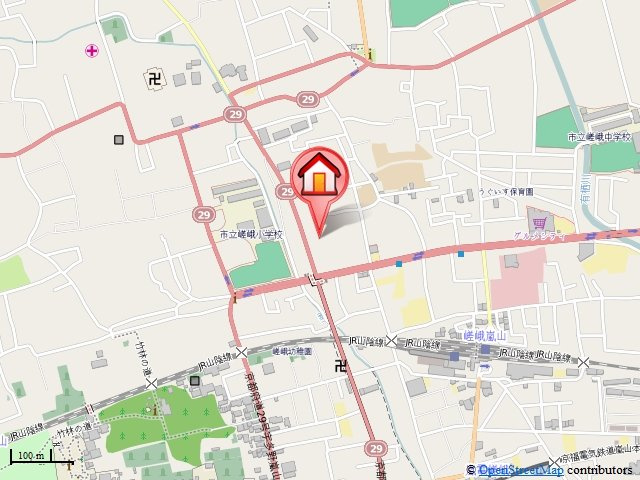 イデアーレ嵯峨の地図