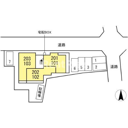 パレスモートの区画図