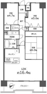 【間取り】 | 【上質リフォーム】ファミール江波公園リバーサイド参番館 | ※
間取図では分からない広さや明るさ，
資料には記載されていない情報があります。
ぜひ、現地を見られる事をお勧めいたします！