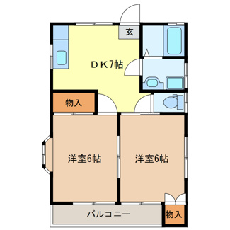 【間取り】 | ヨコカワハイツ