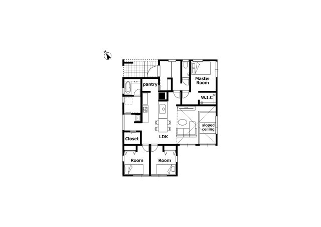 松崎町戸建の間取り