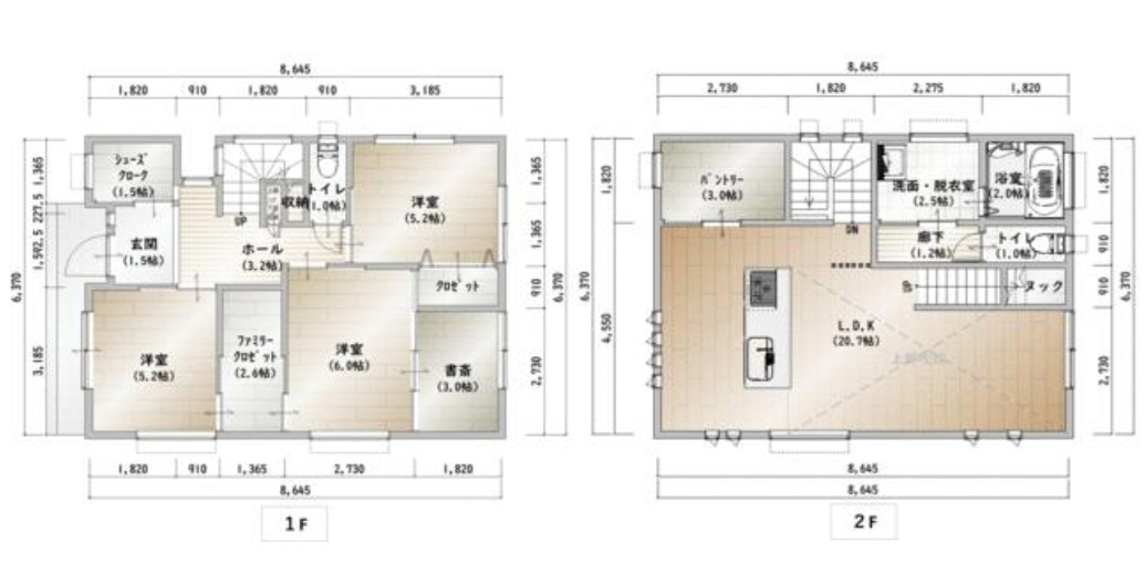 佐倉市六崎の間取り