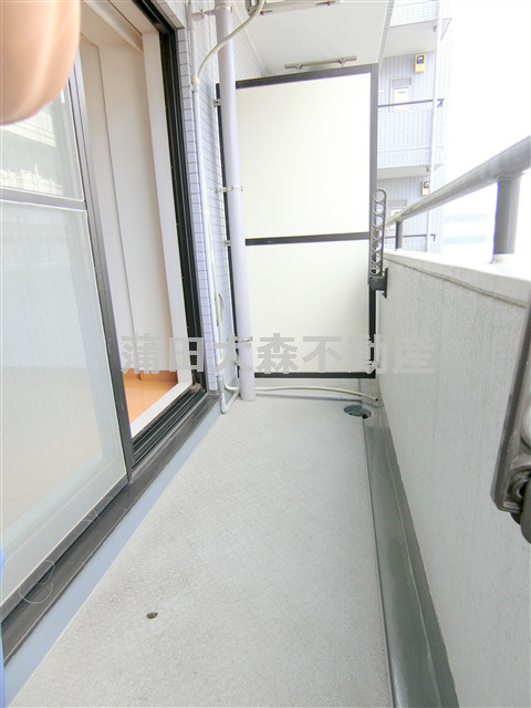 藤和シティコープ大森のバルコニー|物干し金具付きのバルコニー