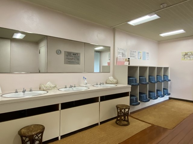 ビラ自然郷マンションのその他共用部分|温泉大浴場　脱衣所