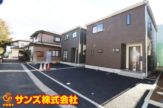 郡山市開成5丁目　　３号棟　　開成小学校、郡山第１中学区の外観|北西側から見た区画全体♪