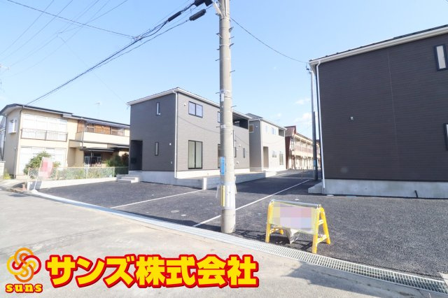 郡山市田村町金屋字上川原　　　４号棟　　　永盛小学校、小原田中学区の外観|西側から見た区画全体
