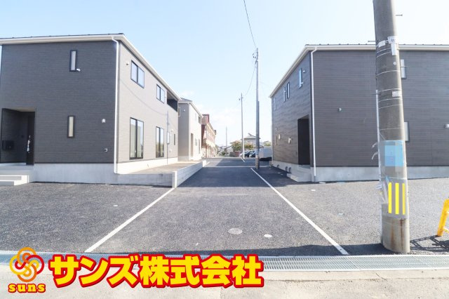 郡山市田村町金屋字上川原　　　４号棟　　　永盛小学校、小原田中学区の外観|北西側から見た区画全体