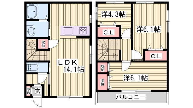 マグノリアの間取り