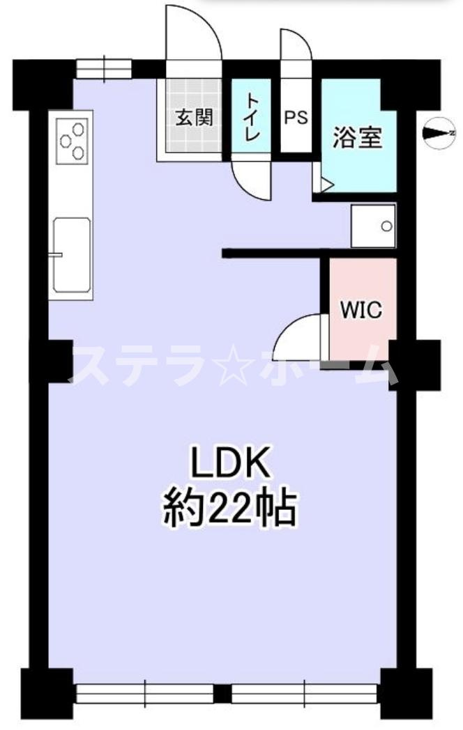 高倉第一コーポA棟の間取り