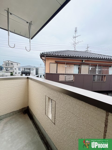 ハイツ月見のバルコニー