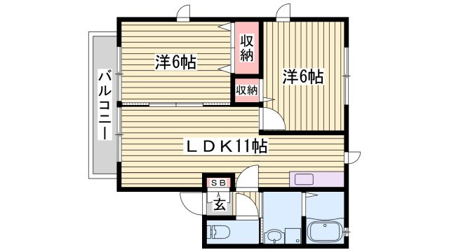 プランヴェールの間取り