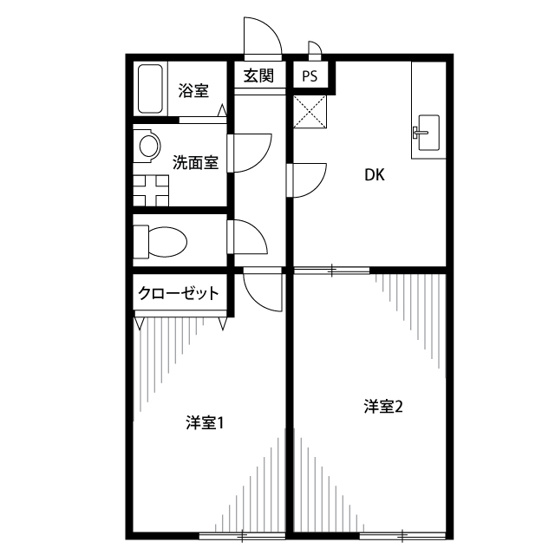 【間取り】 | プレジール鹿島