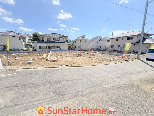 【サンスターホーム】武蔵村山市本町　新築3号棟の前面道路含む現地写真