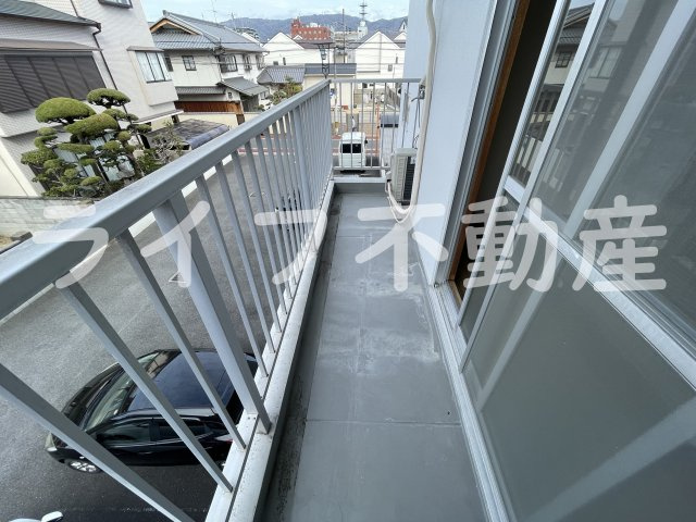 コーポ南野のバルコニー|暖かな日差しのふりそそぐバルコニー