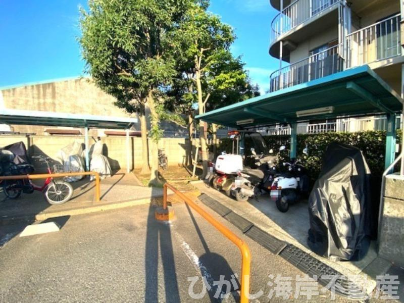 平塚スカイハイツの駐輪場|バイク置場