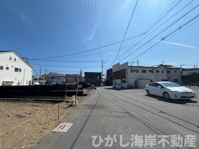 茅ヶ崎市出口町　売地　の前面道路含む現地写真|現地外観