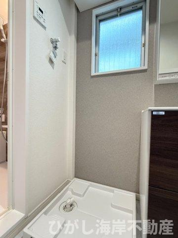 茅ヶ崎ガーデンハウス16のランドリースペース|新規リフォーム完了！　洗濯機置場