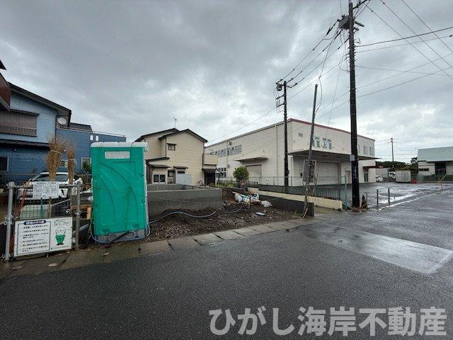 大磯町高麗1丁目　新築戸建の外観|8月10日撮影　建築中　現地外観