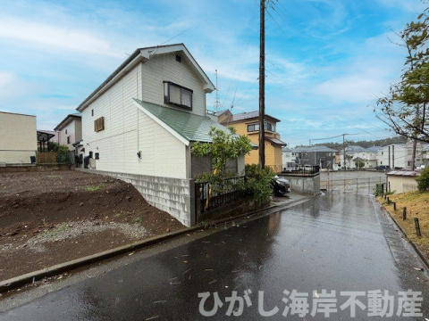 大磯町東町3丁目　売地の前面道路含む現地写真|現地外観